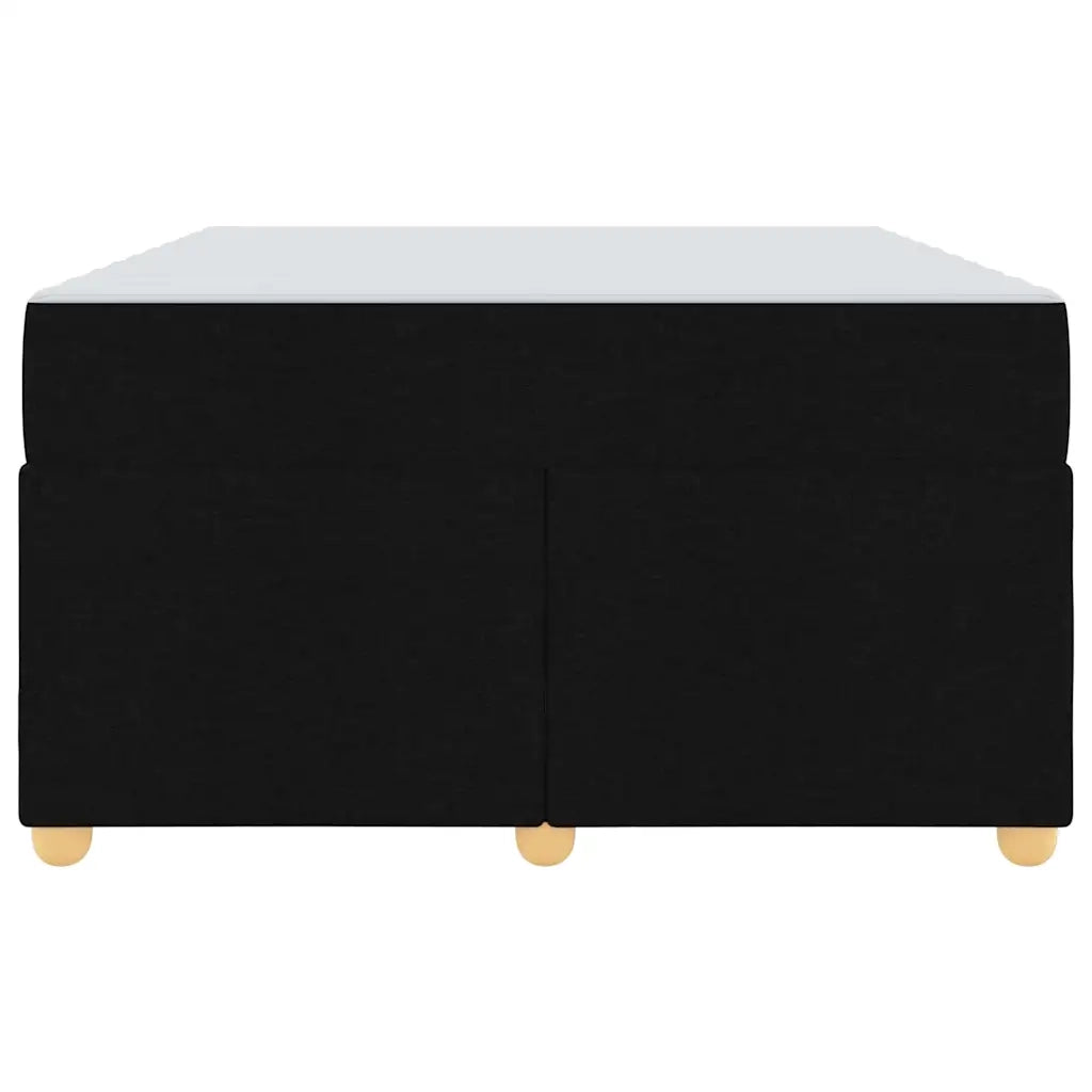 Struttura del letto con materasso Nero 120 x 190 cm Tessuto