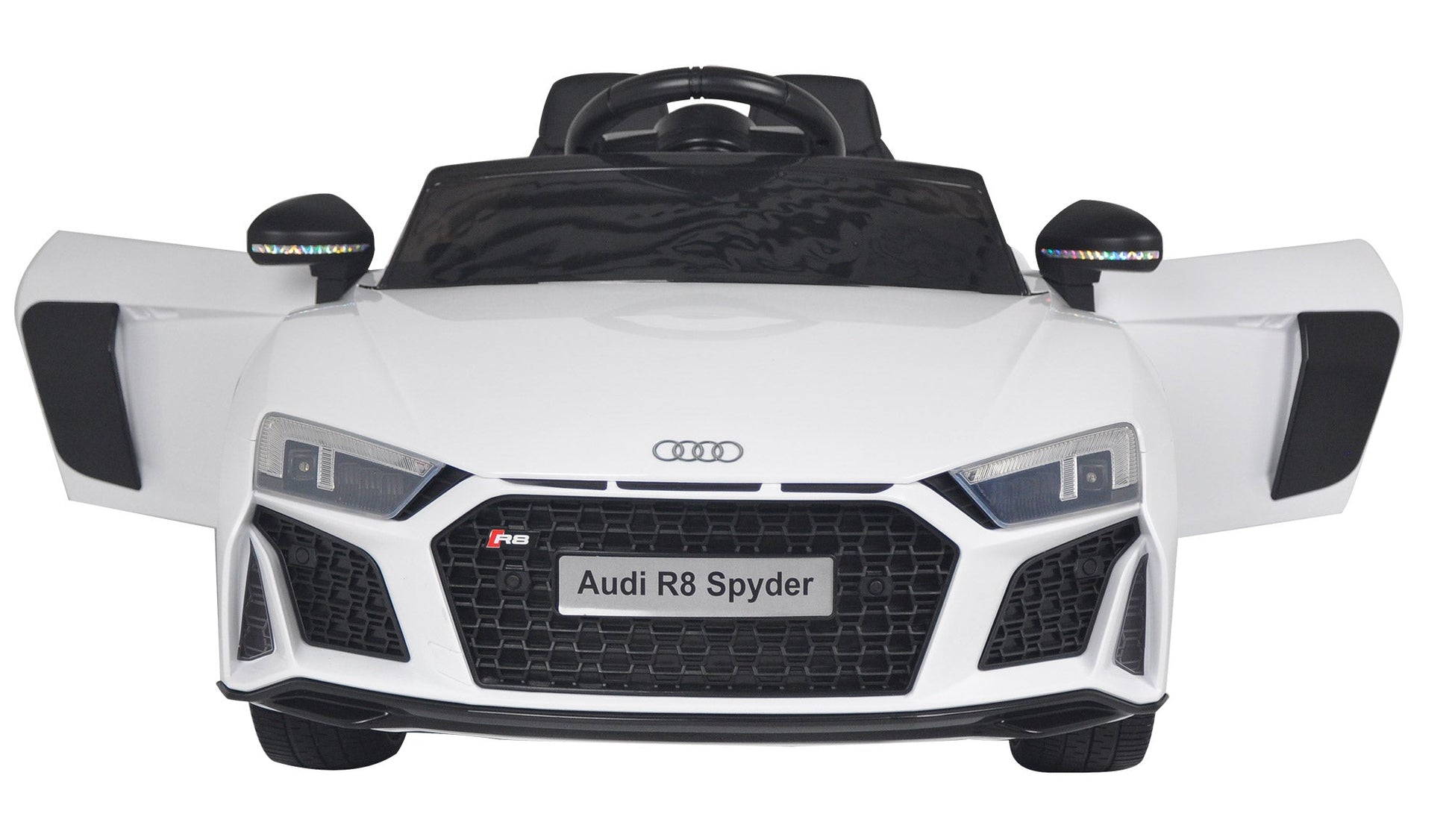 Macchina Elettrica per Bambini 12V con Licenza Audi R8 Spyder Bianca