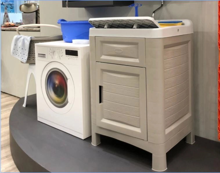 MOBILETTO LAVATOIO IN RESINA ARTU' 60X51X89H GHIACCIO