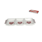 Vassoio Antipastiera Loving heart 3 Scomparti 36 cm