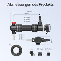 CUV-636 Chiarificatore acqua per laghetti 36W Sterilizzatore UVC