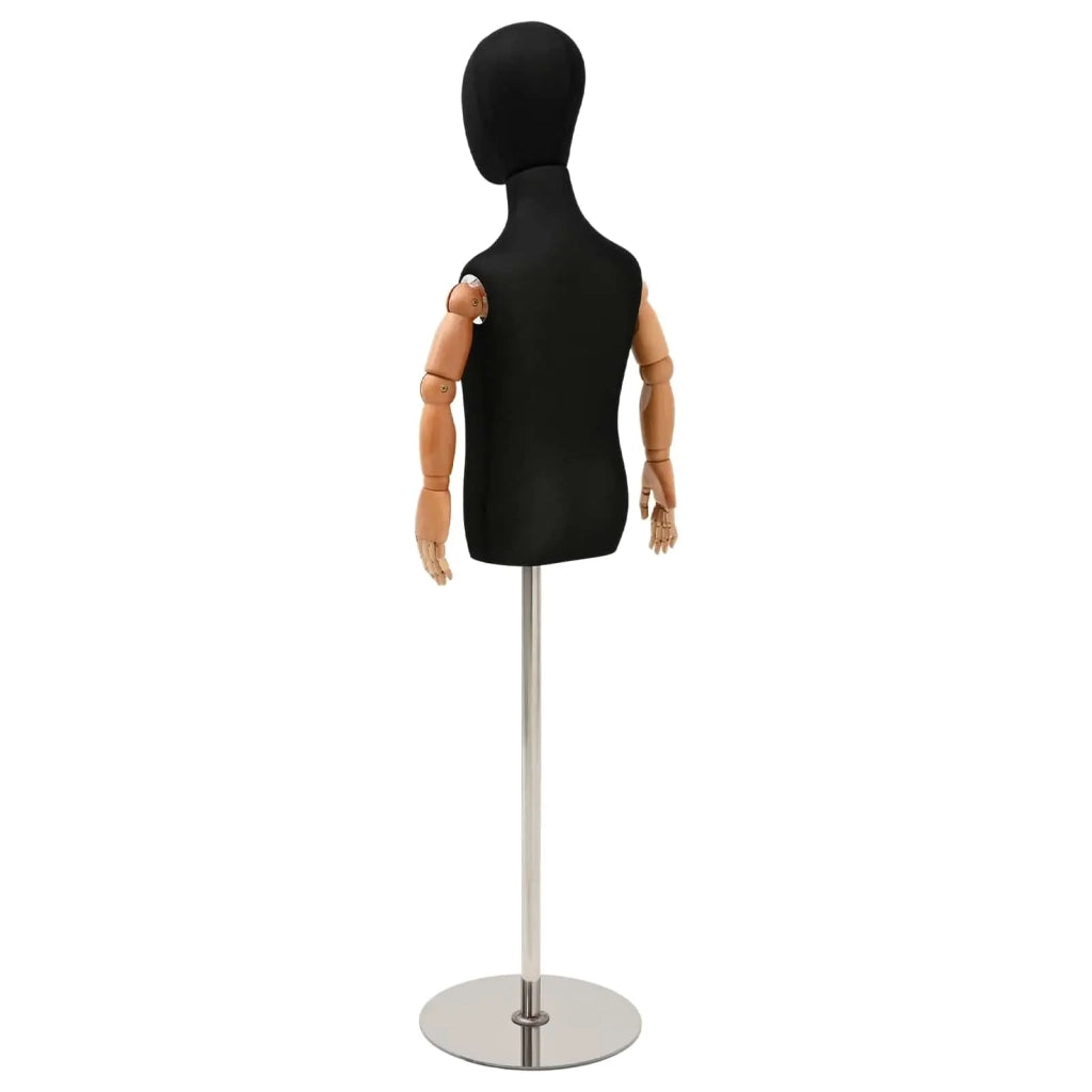 Manichino Regolabile 120-150 cm con Base Unisex PP Nero 42041708