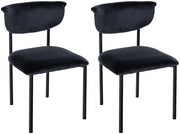 Set di 2 sedie visitatore Gambell velluto 1
