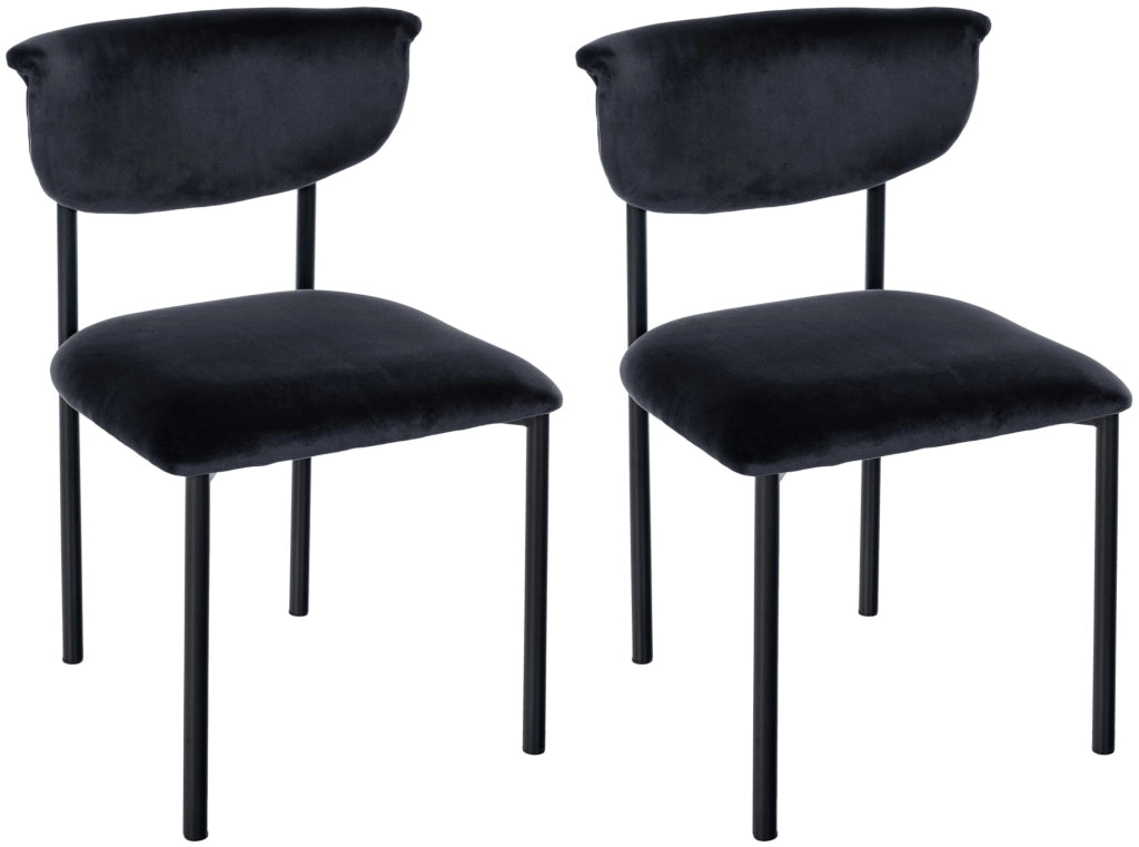 Set di 2 sedie visitatore Gambell velluto 1