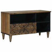 Mobile TV Marrone 80 x 33,5 x 46 cm Legno di mango massello