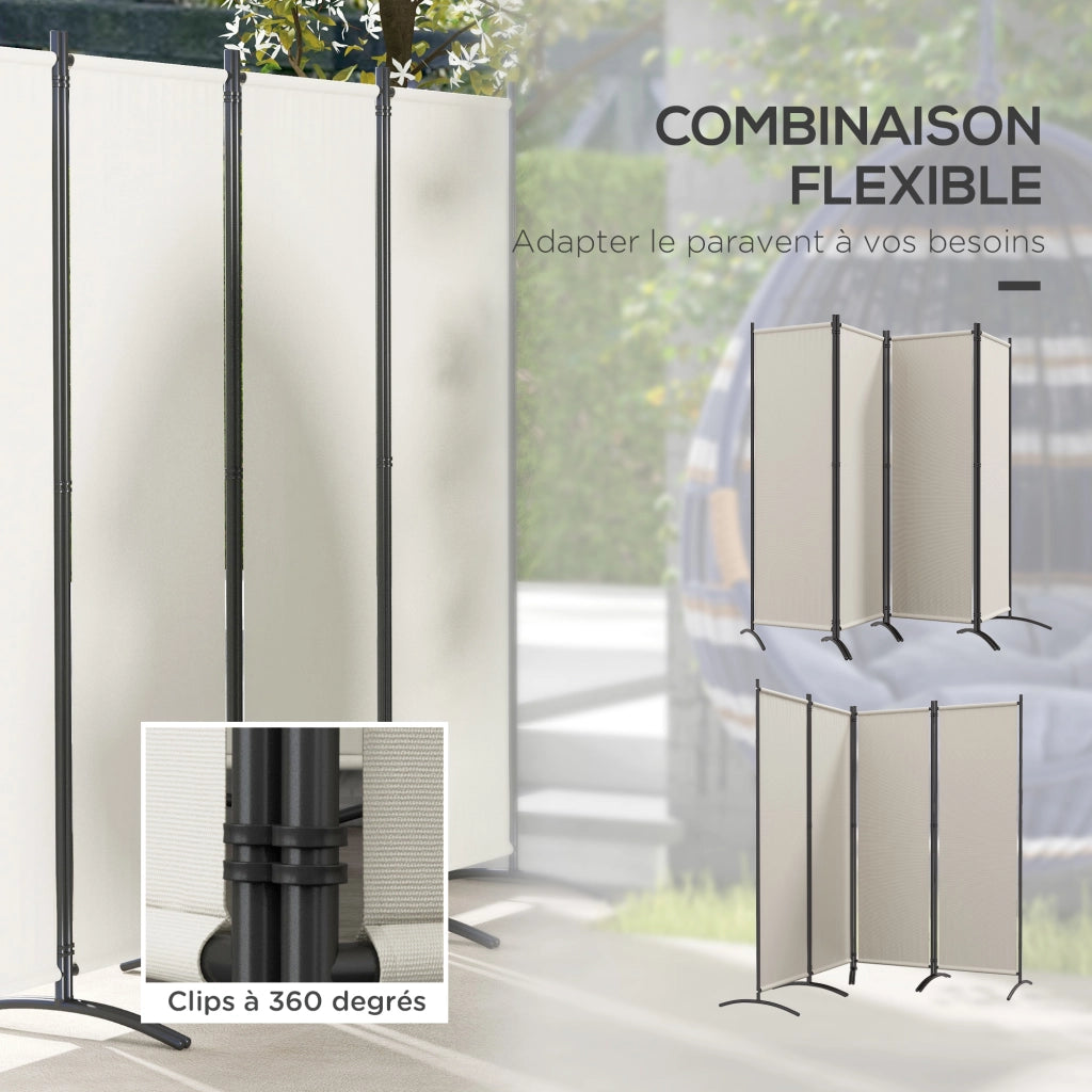 Paravent da Giardino ¨C Zephmum ¨C Grigio 221x172 cm