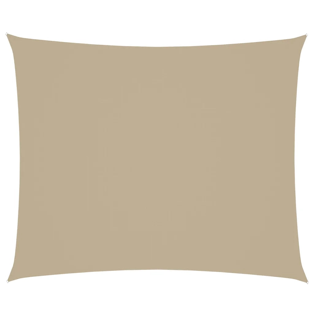 Parasole a vela | Telo Ombra | Vela da ombra in Oxford Rettangolare 4x6 m Beige