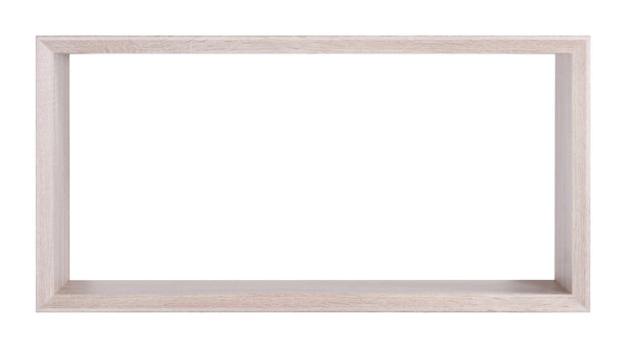 Mensola Cubo da Parete 70x35x15,5 cm in Fibra di Legno Artù Rovere Sagerau