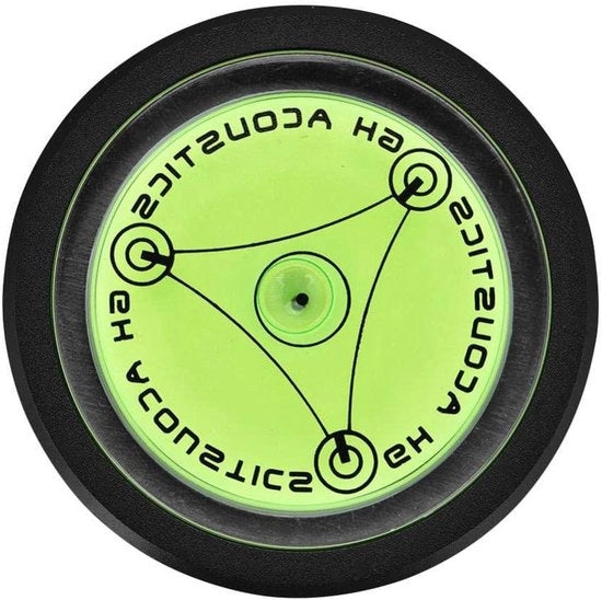Acqua Livello di Precisione con Cassetta in Alluminio Spirit Level con Indicatore Bolle di Vapore per Regolazione del Livello per Lettura dei Dischi in Vinile - Nero - 30cm di Lunghezza - Bolle di Vapore Spirit.