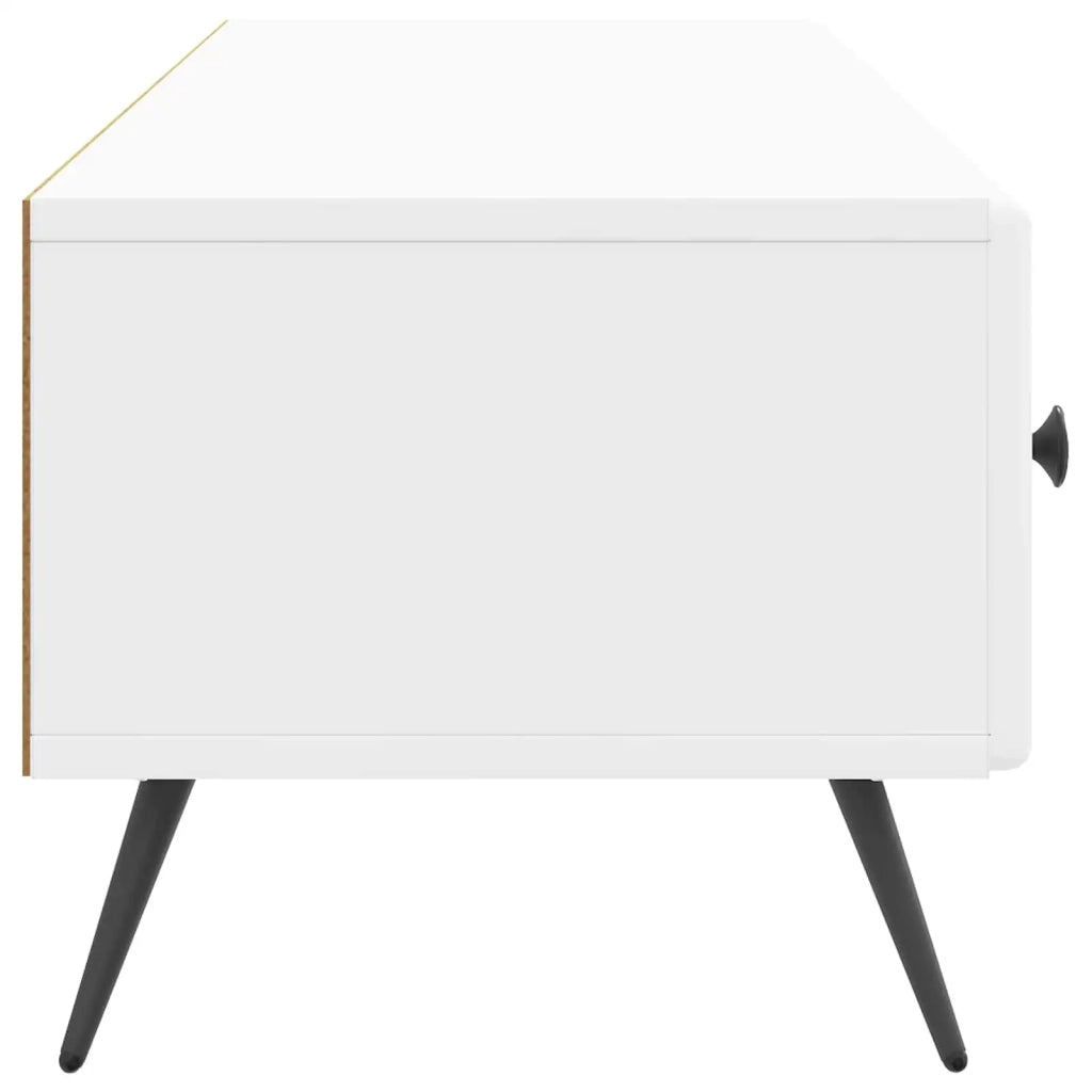 Mobile TV Bianco Lucido 147 x 34,5 x 30 cm Legno ingegnerizzato 895629