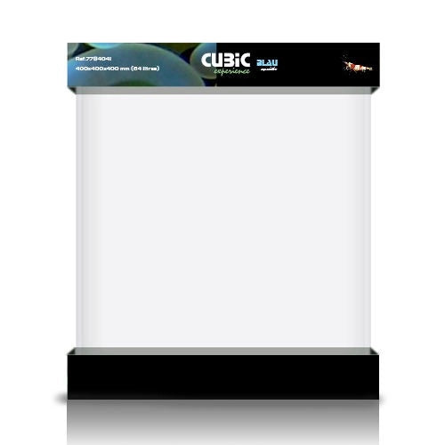 BLAU Aquaristic Cubic Experience 64L cm40x40x40h - Vasca Cubica in Extrachiaro