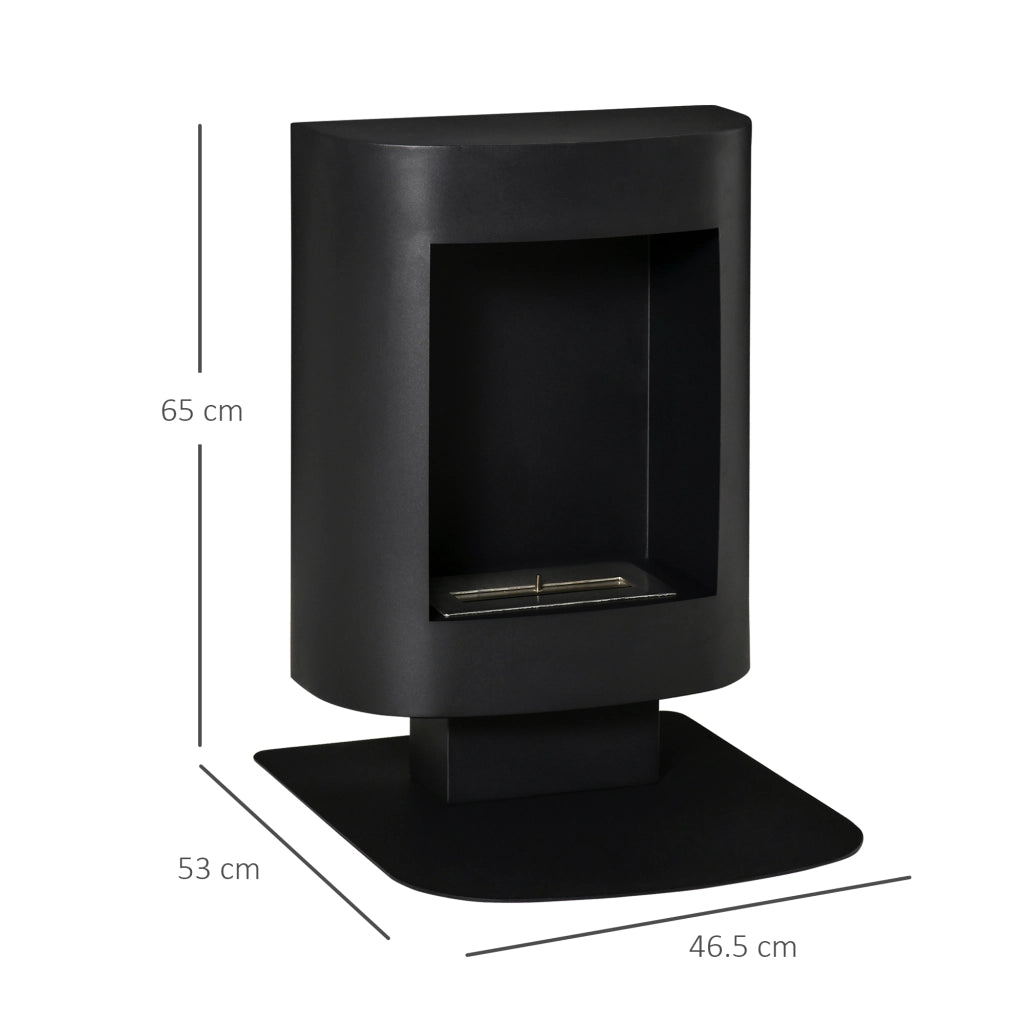 Camino a Bioetanolo ¨C zephmum ¨C Nero, Serbatoio 0.9L, 46.5x53x65cm