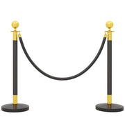 Separatore Posti Acciaio Inox 2 Pezzi ¨C Zephmum ¨C Nero 96 cm