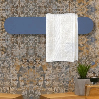 Scaldasalviette elettrico Ness 48 cm azzurro opaco 40W in ceramica