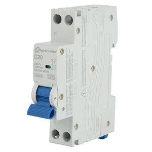 INTERRUTTORE MAGNETOTERMICO 20A 6KA 1P+N 4,5KA- 2,0 pz