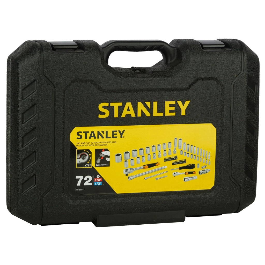 Stanley STMT82831-1 Set Chiavi a Bussola 72 Pezzi 1/4" e 1/2" Professionale