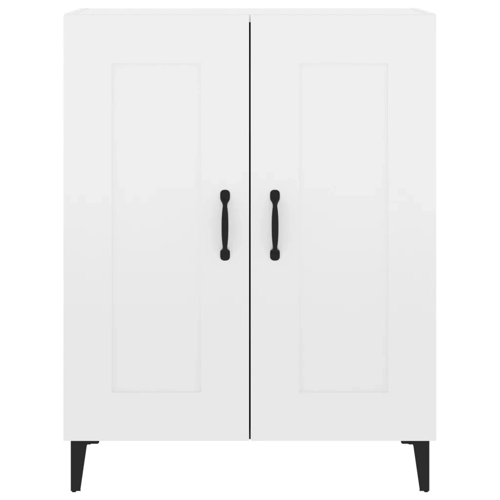 Credenza 69,5x34x90 cm in Legno Multistrato Bianco Lucido 812147