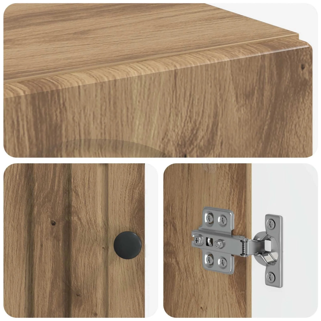 Armadio da bagno a muro ALKMAAR Rovere Artigianale 896154