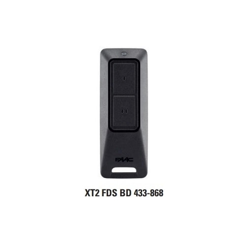 FAAC TRASMITTENTE XT2 FDS BD 433 868 MHZ NERO 787019 ORIGINALE