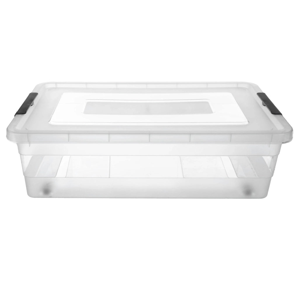 KADAX Contenitore per giocattoli in plastica da 28 litri con coperchio