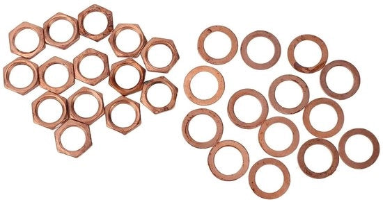 Kit di viti e dado M9 per chitarra bass elettrica - Multifunzionale - Rame rosso