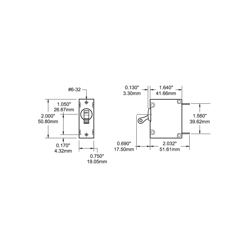 MAGNETOIDRAULICO A LEVA 15A 30AMP