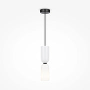Maytoni Lampadario moderno Memory 1 luce E14 nero metallo vetro