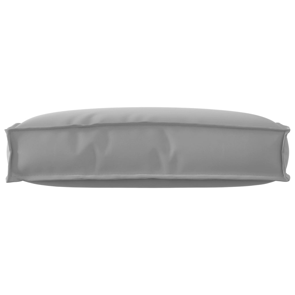 Cuscino per Pallet per Schienale Grigio 60x40x12 cm Tessuto Oxford