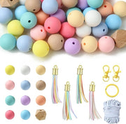Set di Cerniere - Cerniere Ronde in Silicone e a Forma di Otto in Legno - Chiavi - Piume in Imitazione di Pelle PU - Chiavi a Gomito - Cerniere a Crociera Rotativa - Creazioni Artigianali