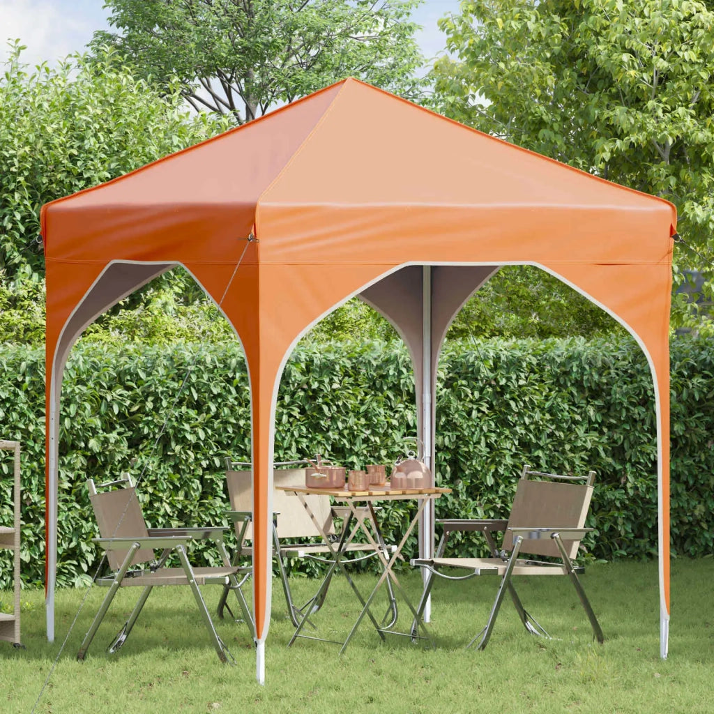 Tenda per feste a pop-up-Gazebo 194 x 194 x 245 cm Arancione