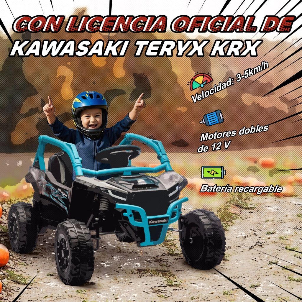 Veicolo Elettrico per Bambini ¨C Minimal ¨C 12V, Telecomando, Colore Blu