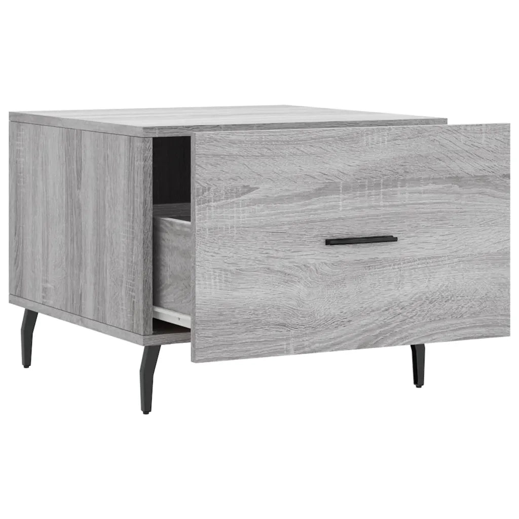 Tavolini Salotto 2pz Grigio Sonoma 50x50x40cm Legno Multistrato 829441