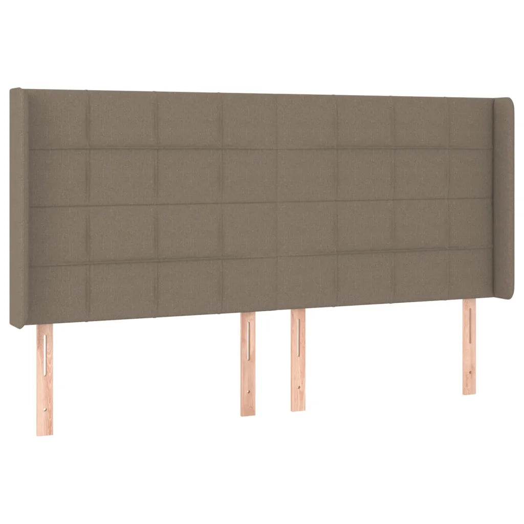 Testiera a LED Tortora 163x16x118/128 cm in Tessutocod mxl 121792