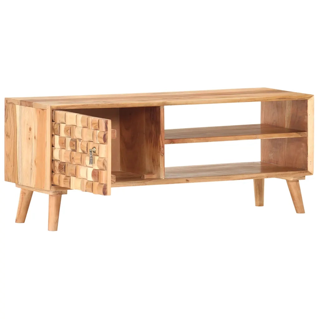 Mobile TV | Armadietto TV | Mobile Porta TV 100x30x40 cm in Legno Massello di Acacia