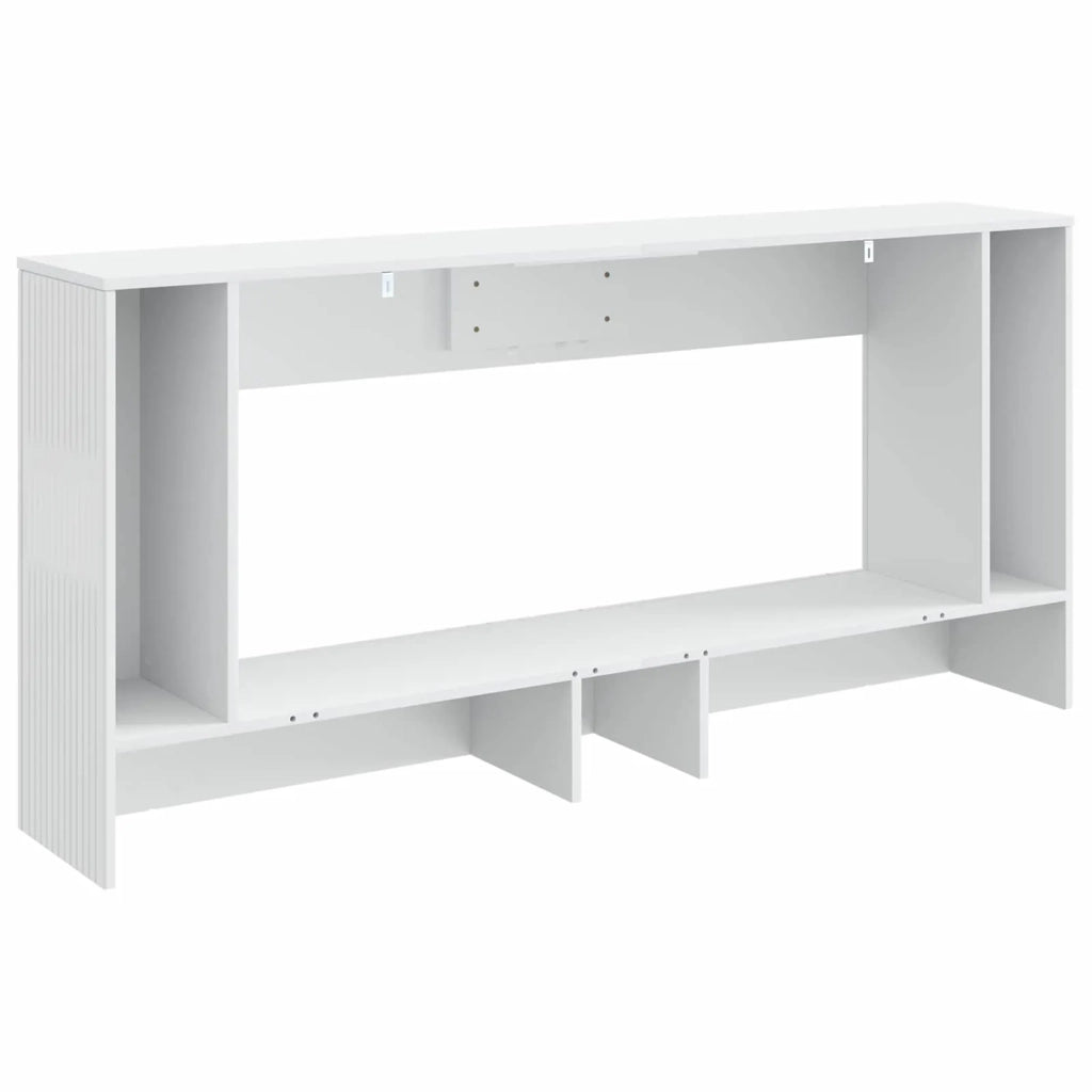 Tavolo consolle Rigato Bianco Lucido 155 x 29 x 74 cm