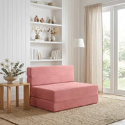 Divano Letto Pieghevole Rosa 70 x 72 x 60 cm Tessuto