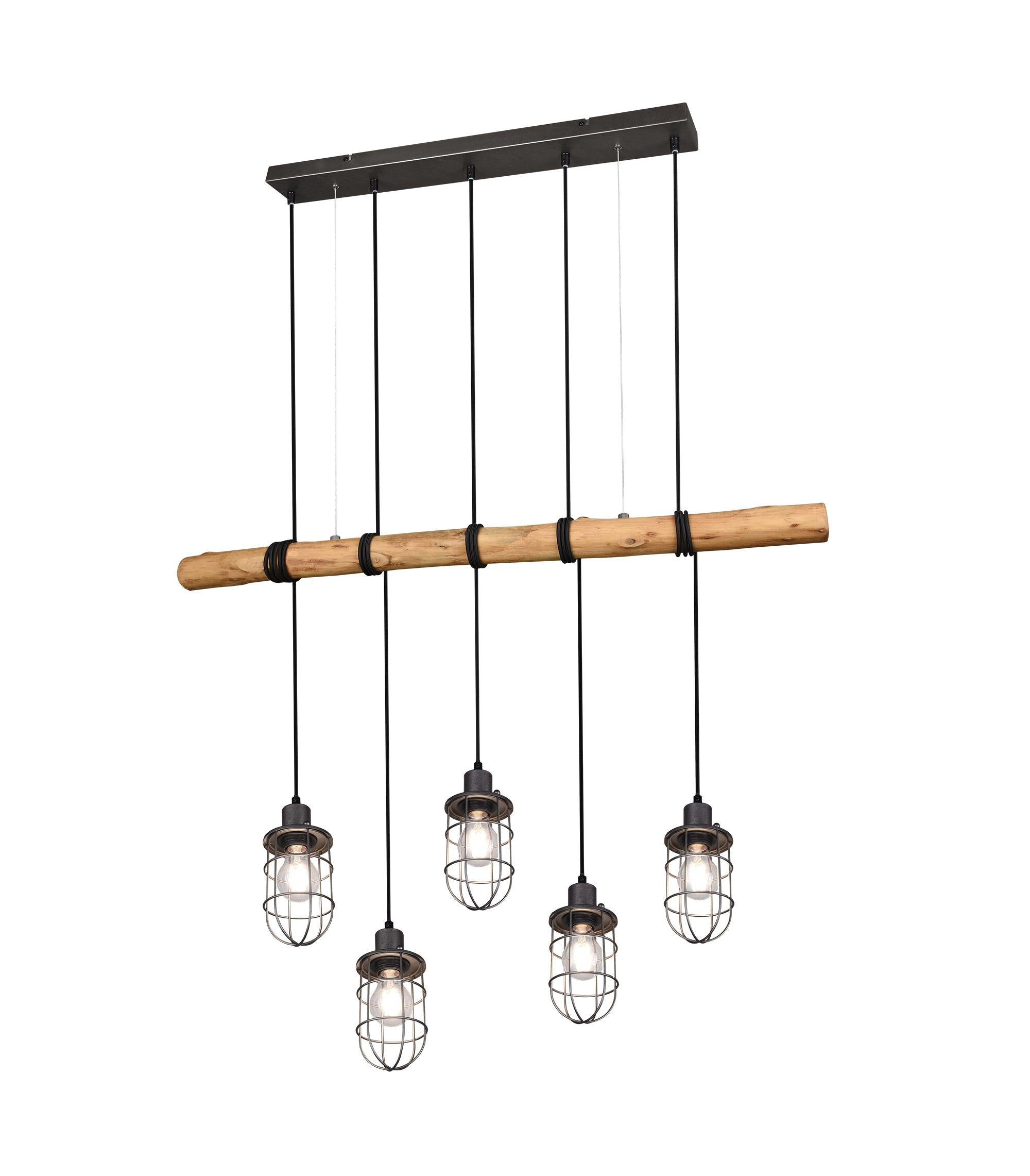 Lampada a Sospensione da Interno a LED in Metallo Nickel Opaco