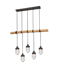 Lampada a Sospensione da Interno a LED in Metallo Nickel Opaco