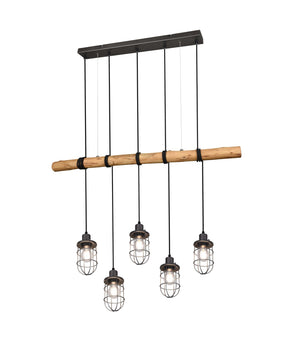 Lampada a Sospensione da Interno a LED in Metallo Nickel Opaco