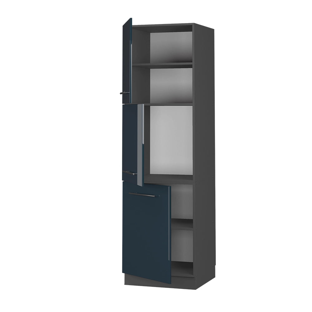 Vicco Mobile per forno da incasso Blu scuro lucido 60 cm