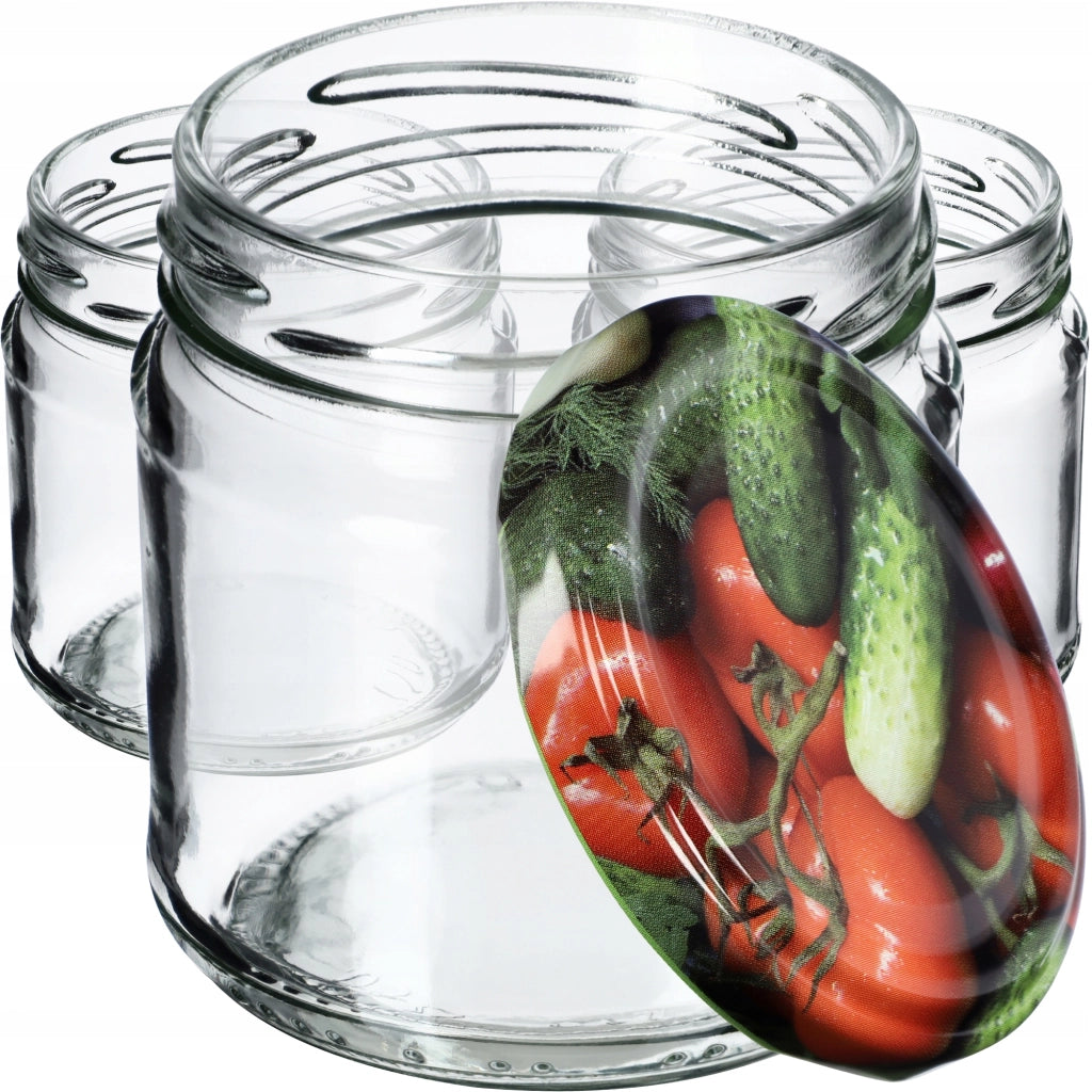 Barattoli per conserve KADAX Lerma 200ml 10 pezzi 66mm + coperchi "Verdure"