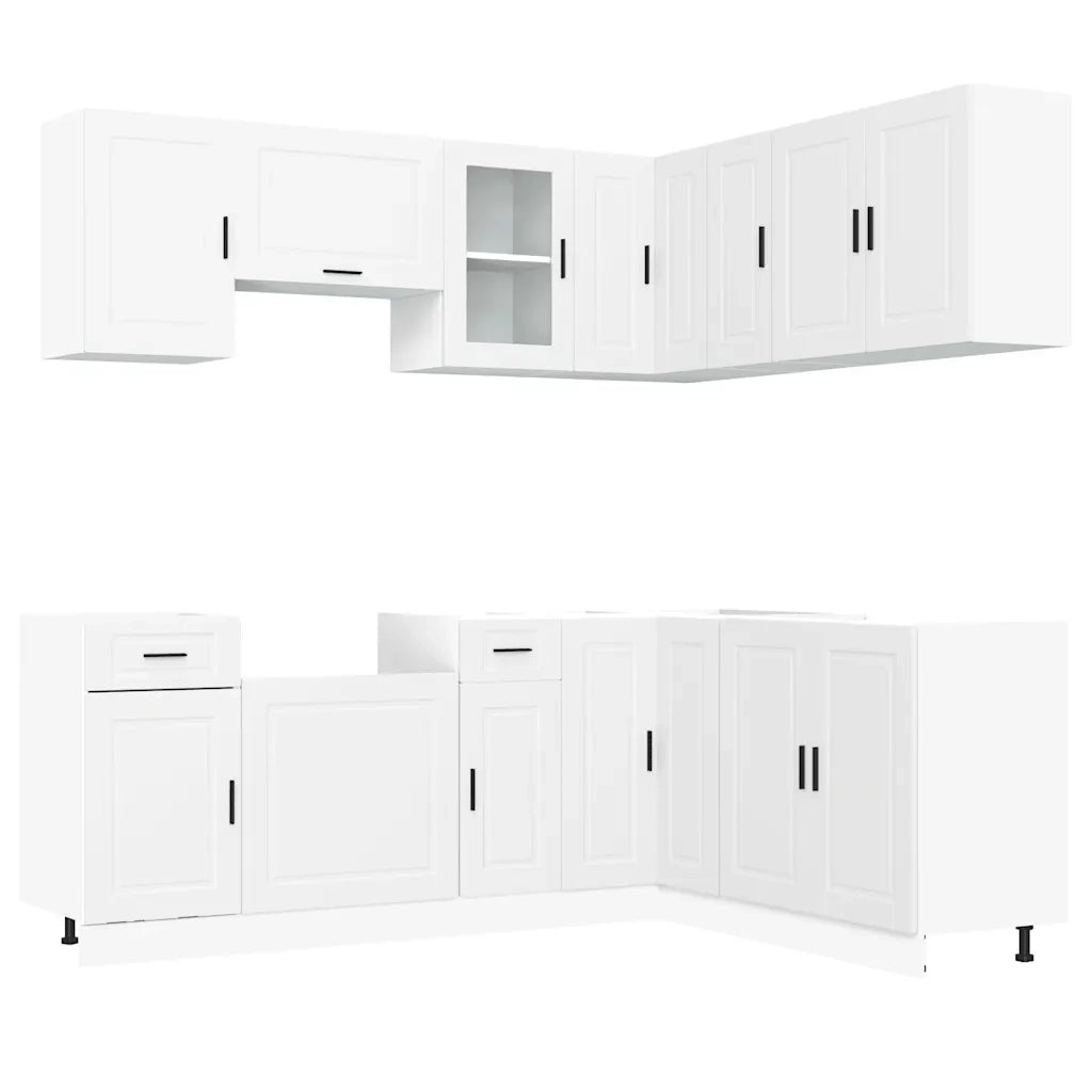 Set Mobili da Cucina 11 pz Porto Bianchi Legno Multistrato 3314961