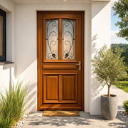Porta d'ingresso in legno Exo modello 'Carole' 200X80 a sinistra a spinta (dimensioni della tabella) senza maniglia