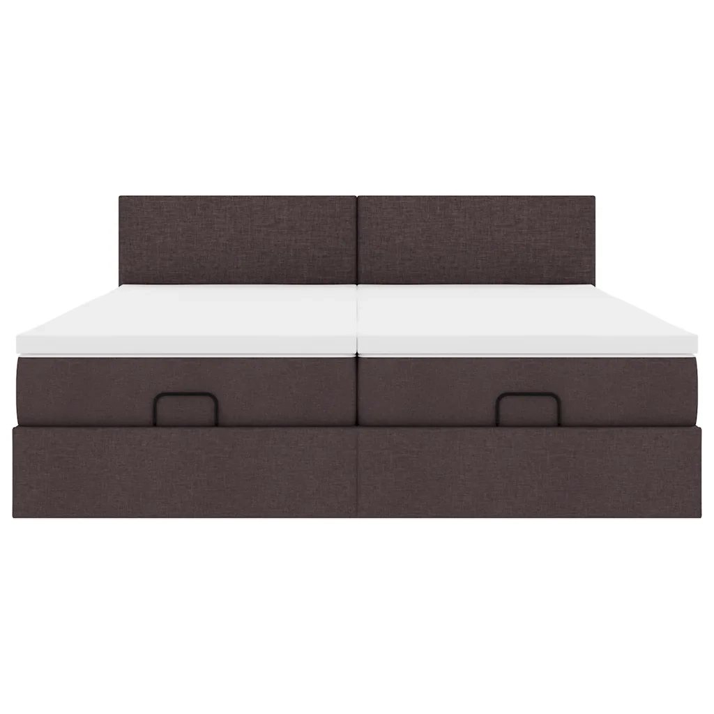Struttura Letto Pouf con Materassi 180x200 cm in Tessuto 3311976
