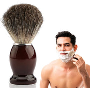 Spazzola da barba in legno con setole morbide - riduce l'irritazione - design vintage - per uomo