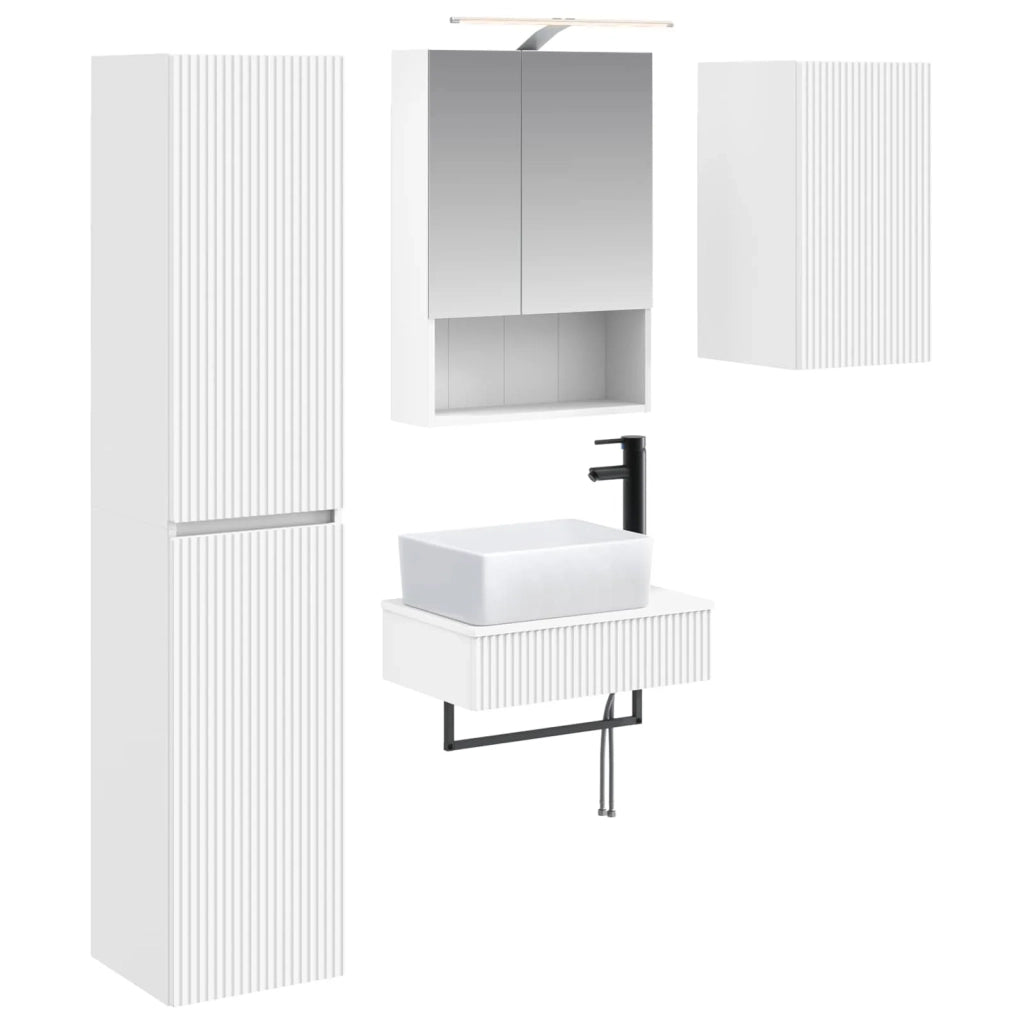 Set di mobili per il bagno 5 pcs Bianco 3407271