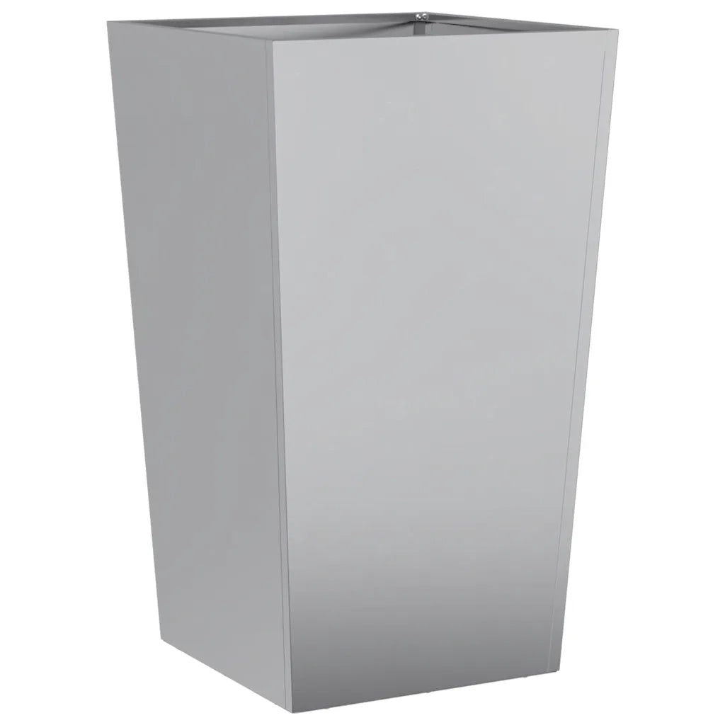 Fioriere da Giardino 2 pz 45x45x75 cm in Acciaio Zincato