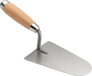 Cazzuola Punta Tonda Rotonda 18cm Manico in Legno Per Muratore Intonaco 374908