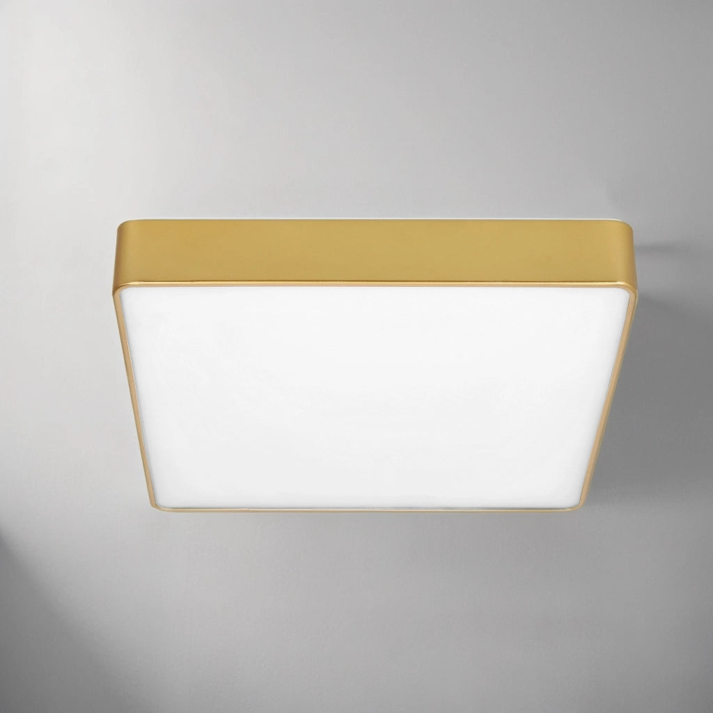 Plafoniera Quattro LED 18W 1 luce oro quadrata Candellux