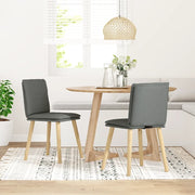 Sedie da Pranzo 2 pz Grigio Scuro in Tessuto 4101256